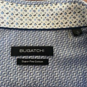 Bugatchi Super Soft Cotton Classic Blue dress shirt with contrasting collar/cuff